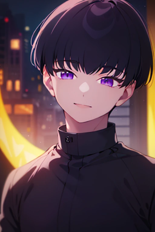 photorealistic, (4k), depth of field, (Masterpiece), (realistic skin texture), extremely detailed, intricate, hyper detailed, high resolution, professional photography, , depth of field, sharp detail, best quality, , 1boy, solo, male focus, <lora:mutsuki_naito:0.88>, mutsuki_naito, black hair, purple eyes, short hair, bangs, , science fiction alternate history,