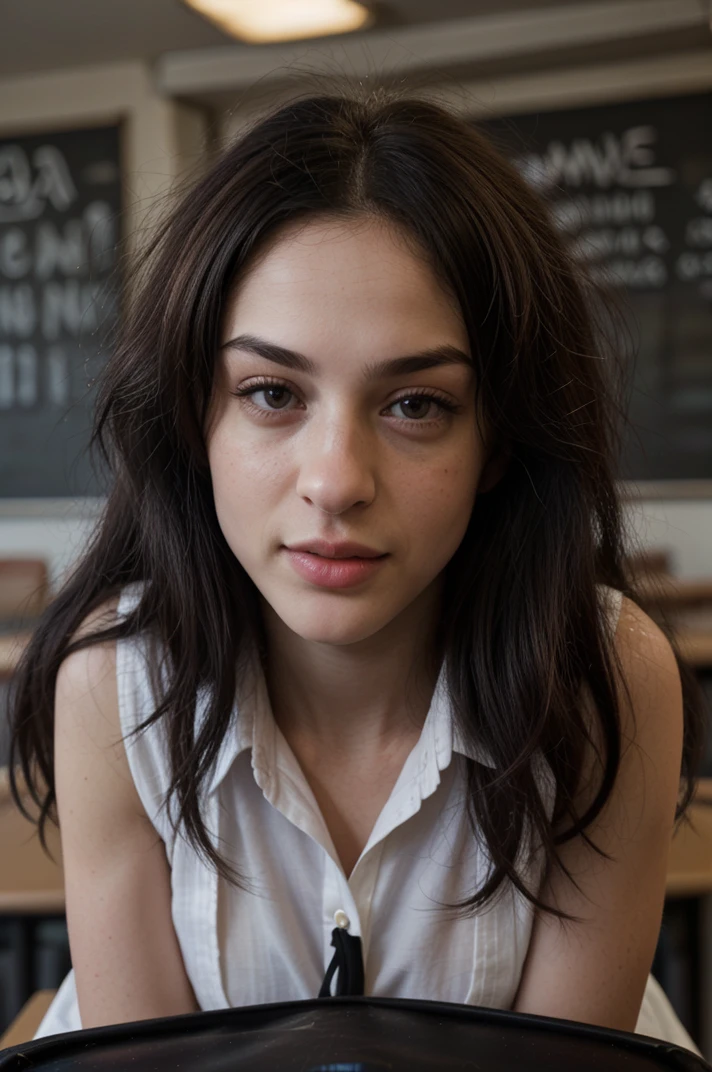tv_Olesya_Khomu_aka_Mia_Trejsi_PS_V1, ,wearing a school uniform, in front of a blackboard, classroom, epiCRealism, epiCPhoto,, wrinkles:0.2, pores:0.2, <lora:epiNoiseoffset_v2Pynoise:1> Masterpiece, Best Quality, ultrarealistic photography, real life, colorful, amazing, perfect lighting, bright colors, dramatic, dynamic, cinematic lighting, hyperrealism, intricate details, epic, realism, <lora:LCM_LoRA_Weights_SD15:1> <lora:detail_slider_v4:0.5>