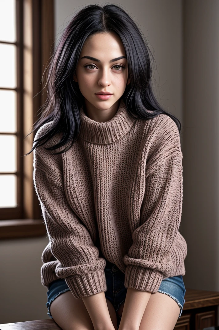 tv_Olesya_Khomu_aka_Mia_Trejsi_PS_V1, ,wearing a cozy knitted sweater, mountain, snow, winter, epiCRealism, epiCPhoto,, wrinkles:0.2, pores:0.2, <lora:epiNoiseoffset_v2Pynoise:1> Masterpiece, Best Quality, ultrarealistic photography, real life, colorful, amazing, perfect lighting, bright colors, dramatic, dynamic, cinematic lighting, hyperrealism, intricate details, epic, realism, <lora:LCM_LoRA_Weights_SD15:1> <lora:detail_slider_v4:0.5>