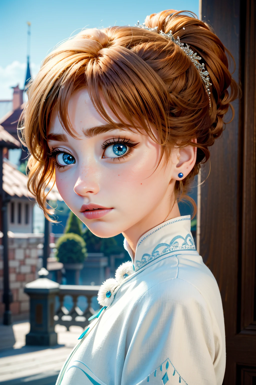 ((ultra detailed, masterpiece, absurdres))
 <lora:DisneyAnna:0.9>
DisneyAnna, 1girl, orange hair, blue eyes, portrait