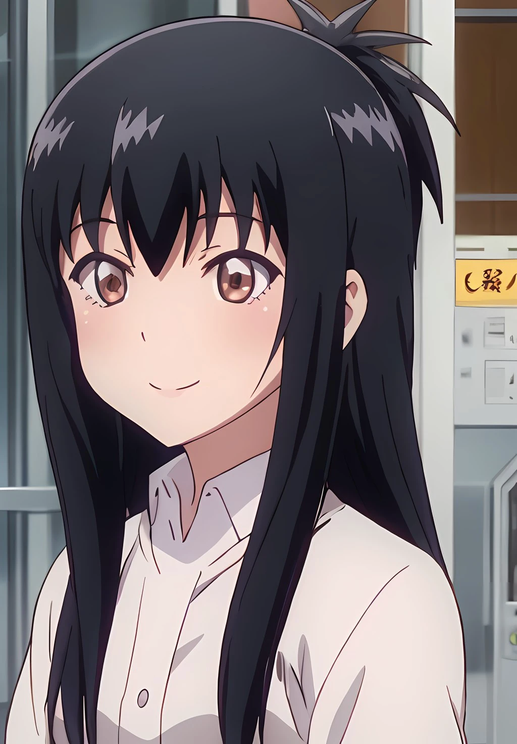 <lora:GabrielDropOut:1.0>, GabrielDropOut, Machiko, solo, smile,