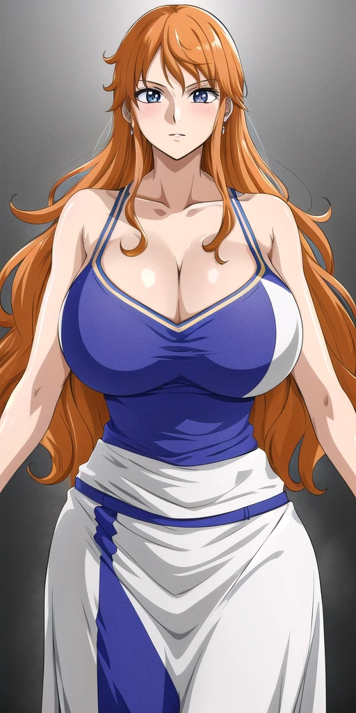 <lora:NamiV1:0.7> n4mi, huge_breasts, standing, solo, TSN4mi_long_hair, masterpiece, best quality, detailed face, detailed eyes, highres,