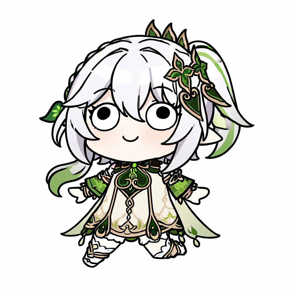<lora:xl_dacongming:1>,1girl,chibi,full body,smile,black eyes,nahida \(genshin impact\),, masterpiece, best quality,