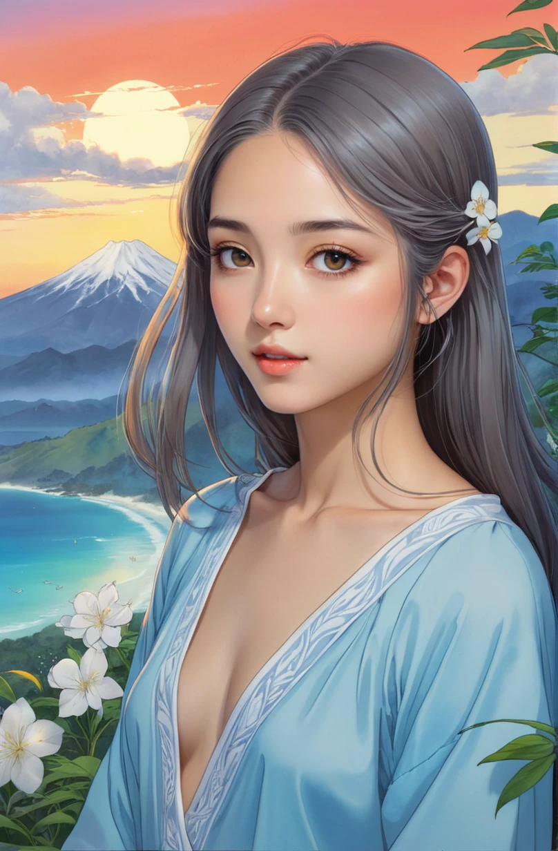 anime artwork 21 years old inner beauty Mauritian woman, warmth, by Miho Hirano, . anime style, key visual, vibrant, studio anime, highly detailed