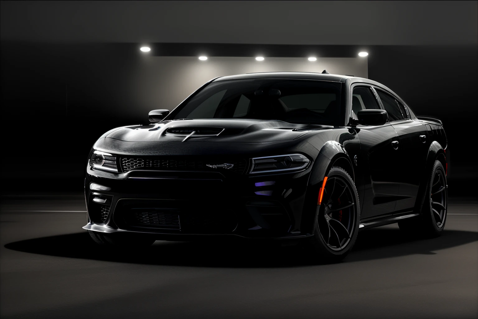 black chargerhellcatsrt, car, black paint, dramatic light, shiny,
<lora:ChargerHellcatSRT:0.8>