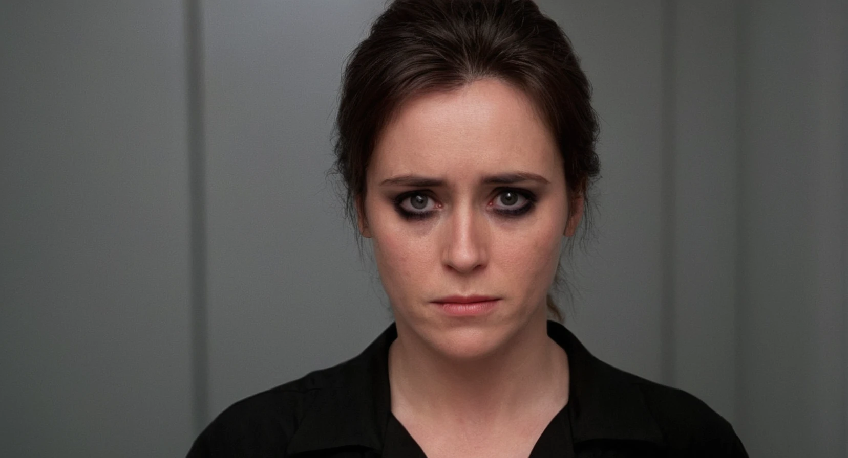 cinematic film still of <lora:Cinematic Vintage Hollywood Film Style:1> sharp detailed, Cinematic Vintage Hollywood Film Style
Medium shot of a sad teary face woman with a black shirt and a black eye staring at camera Kodak Vision3 500T Film Stock Footage Style, shallow depth of field, vignette, highly detailed, high budget, bokeh, cinemascope, moody, epic, gorgeous, film grain, grainy