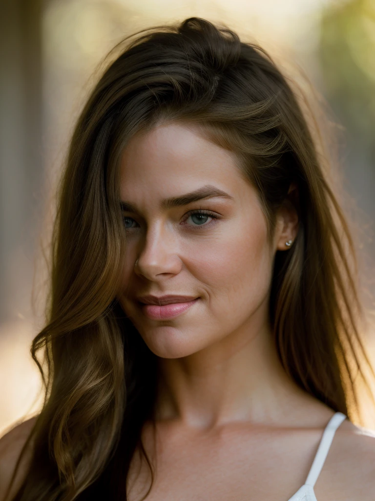 Realistic photo of a beautiful d3n1s3r woman,1girl,solo,long hair,looking at viewer,smile,blonde hair,brown eyes,closed mouth,lips,portrait,realistic, soft lighting, professional Photography, Photorealistic, detailed, RAW, analog, sharp focus, 8k, HD, high quality, masterpiece<lora:d3n1s3r:1.0>