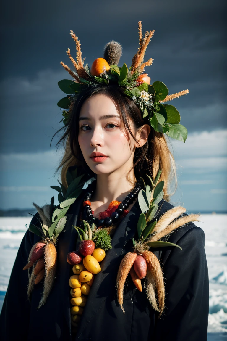 (style of Giuseppe Arcimboldo:1.3) 
(masterpiece,best quality:1.5),
business casual, The Arctic Ocean,Stormy weather, alien