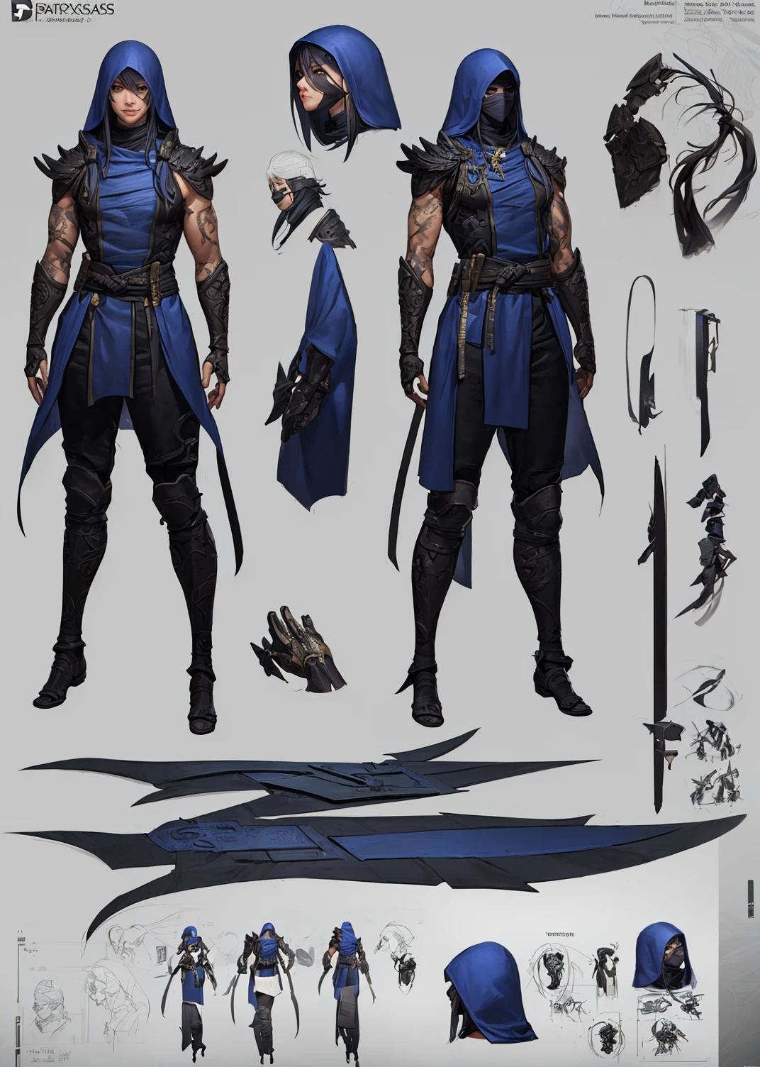 (((character adoptables))), (((1guy))),<lora:2DspriteV2:0.2>, 2dsprite character(((fullbody))), full body, best quality, masterpiece, realistic, photorealism, detailed, intricate detail,(perfect face:1.3), fantasy concept, male assassin, solar ray tracing lighting, photo realistic, hdr, intricate detail, nvidia ray tracing, concept art stroke, detail outline, detail line art, detailed concept art , character design, ninja assassin