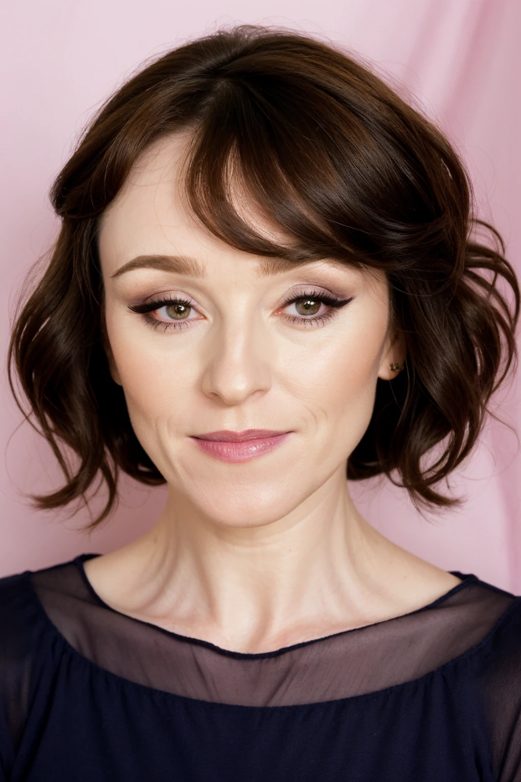 ruthconnell, face, portrait, makeup, black hair,
highly detailed, realistic,
<lora:RuthConnellSD_v1:0.8>