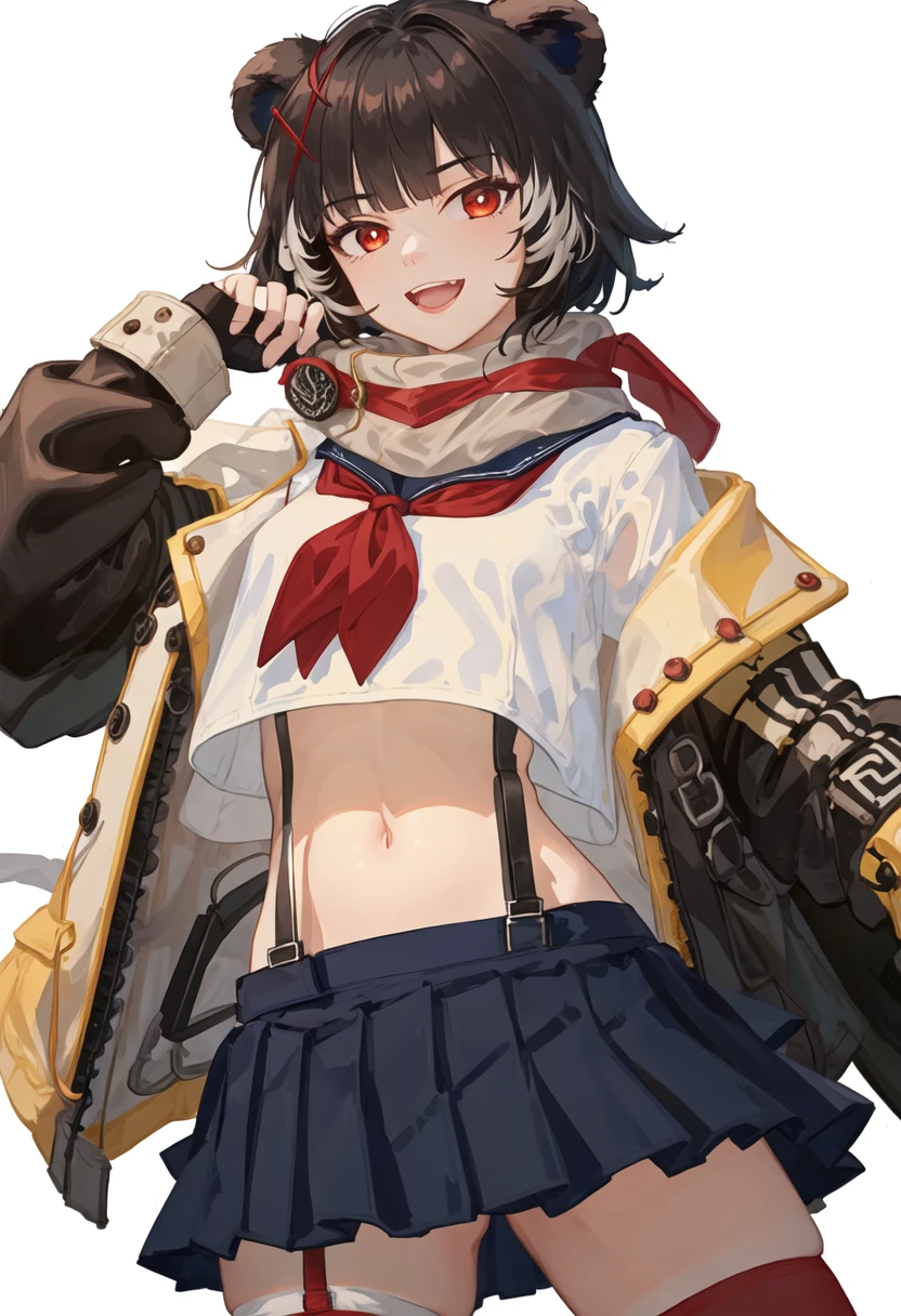 score_9, score_8_up, score_7_up, score_9, BREAK, 1girl,big breasts, 1girl, solo, breasts, huge breasts, score_9, score_8_up, score_7_up ,score_6_up, 1girl, (petite, closed mouth:1.3), solo, hi3 coralie, (jacket, miniskirt, denim skirt, sneaker, beret:1.3), (grey eyes, two tone hair, white hair, black hair, long hair, bright pupils:1.4)