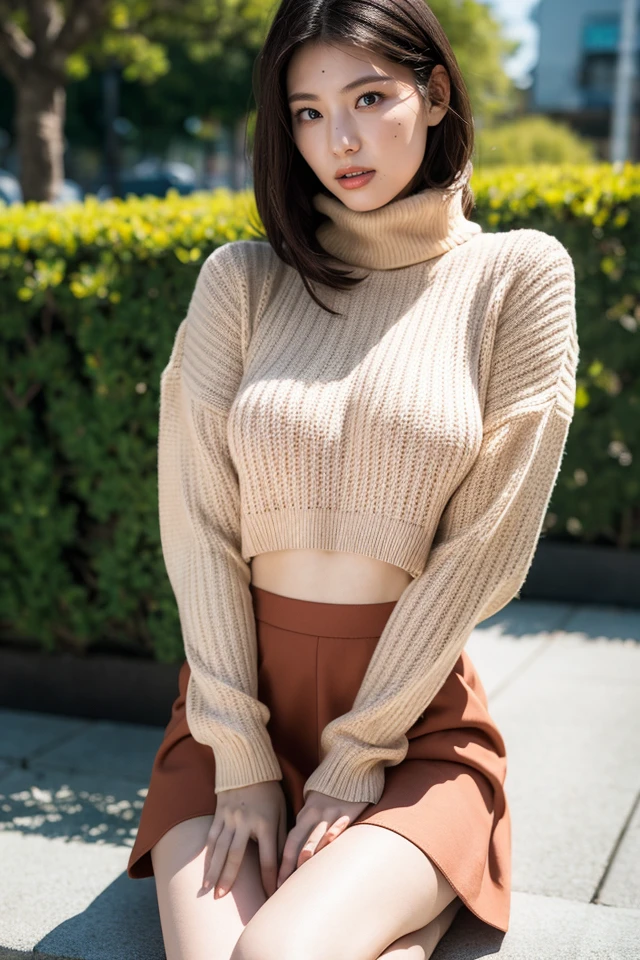 My wife,Sweaters,white backgrounid,Black basket skirt