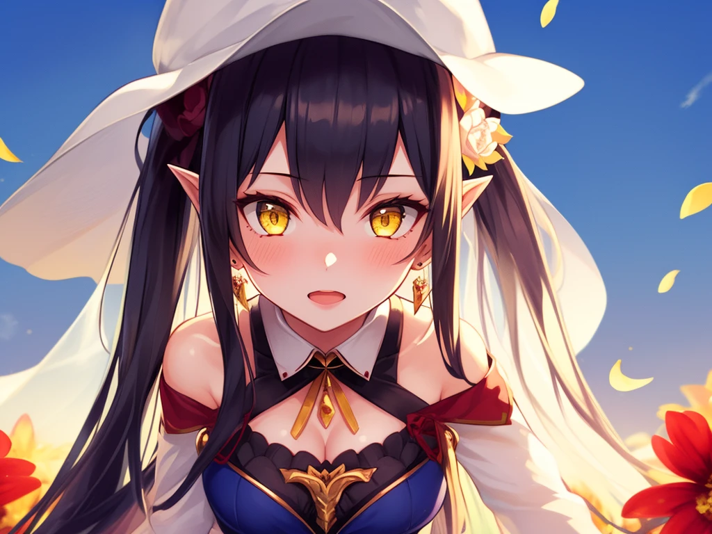 (1girl:1.5), fortune teller, solo, female, looking to the side, pointy ears, jewelry, long hair, earrings, white hair, veil, hair ornaments, nice detailing, small breast, (detailed eyes, yellow eyes:1.2), (beautiful background, sunlight:1.4), flowers in background, gold details, (bright face:1.3), melancholic, medium view, dynamic pose, long hair (1355),
looking at viewer (1228)
smile (800)
dress (727)
short hair (718)
red eyes (715)
bangs (692)
breasts (663)
holding (608)
weapon (601)
black hair (566)
blue eyes (550)
ribbon (523)
very long hair (500)
gloves (496)
skirt (495)
sky (466)
long sleeves (456)
blonde hair (454)
sword (418)
flower (415)
open mouth (401)
shirt (401)
upper body (397)
hair ornament (397)
bare shoulders (392)
thighhighs (379)
1boy (379)
white hair (372)
hat (359)
hair between eyes (356)
blush (345)
outdoors (344)
petals (330)
medium breasts (323)
bow (321)
blue hair (309)
twintails (306)
cloud (306)
cleavage (296)
brown hair (296)
holding weapon (292), <lora:AnimeGallery:0.7>