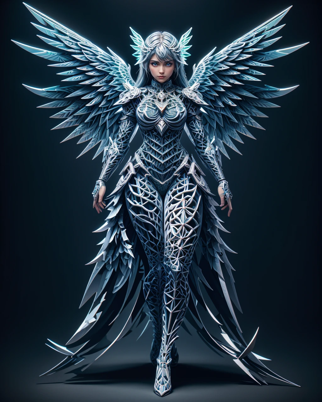 (best quality, masterpiece, colorful, dynamic angle, highest detailed)upper body photo, full body photo, fashion photography of cute mechangel, glowing 4 wings, solo, glowing armor, glowing halo, building, glowing mechanical 4 wings (intricate details, hyperdetailed:1.15), detailed, light passing through hair, (official art, extreme detailed, highest detailed), made out of ral-pnrse <lora:ral-pnrse-sd15:1> ral-pnrse