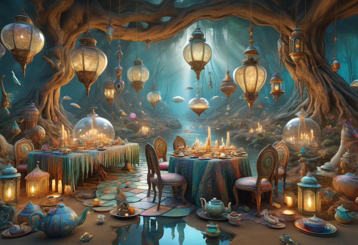 hyper detailed masterpiece, dynamic realistic digital art, awesome quality,spanish revival starlight gazing glade,streamlined expanse of epiphany,refreshing undercurrent anisotropic filtering,hologram haze, prehistoric,incandescent,tidal,DonMT34P4rtyXL <lora:DonMT34P4rtyXL-v1.1-000008:0.8>