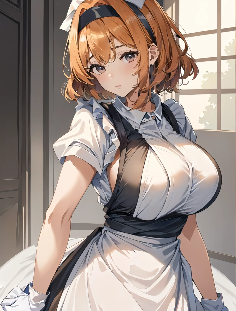 ((masterpiece, best quality, high quality)),1girl, (lower body, hospital), <lora:Long Nurse Apron 1:0.6> (nurse_uniform_long_3, gloves, apron, nurse cap, nurse,long dress), <lora:Isako Narita:0.7> (1girl, 3dcg 06, bangs, crossed bangs, eyebrow_through_hair, grey eyes, hairband, huge breasts, isako narita, mature_female, orange hair, short hair, sidelocks, solo),
