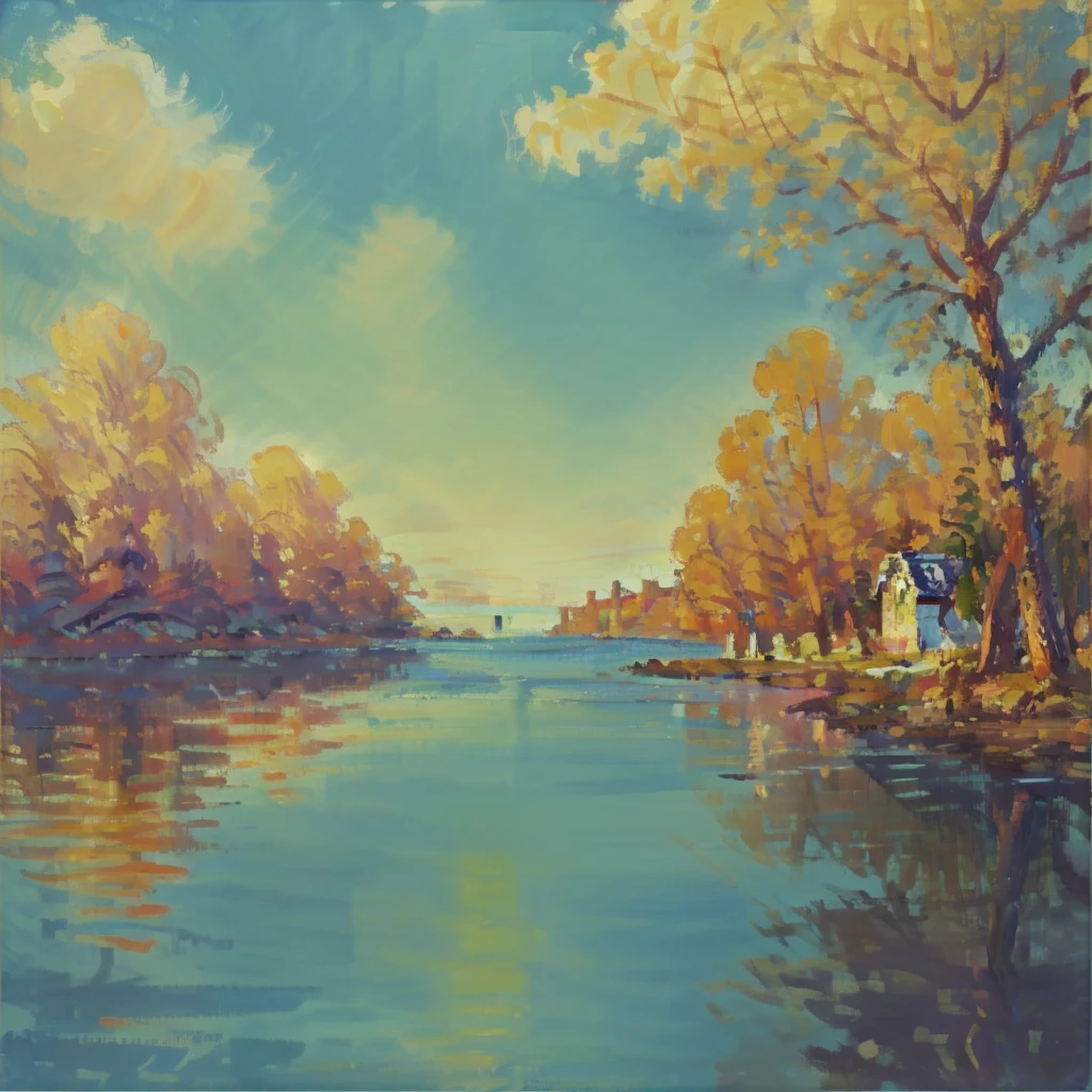 AnchemixMonet,outdoors,scene,scenery,no humans,water,tree,