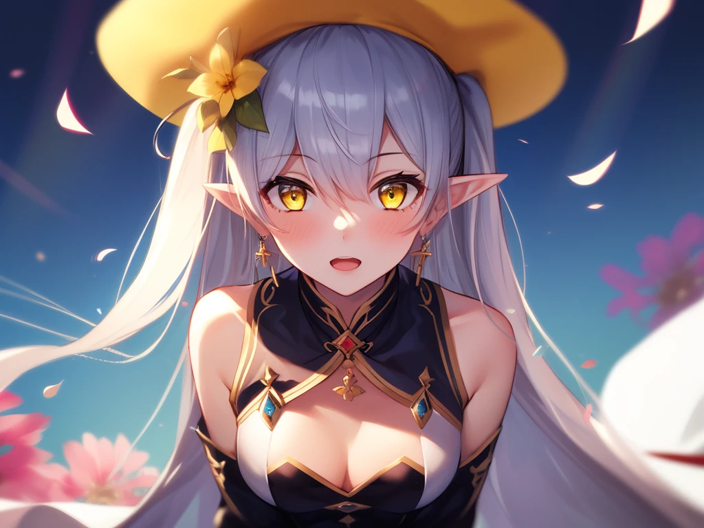 (1girl:1.5), fortune teller, solo, female, looking to the side, pointy ears, jewelry, long hair, earrings, white hair, veil, hair ornaments, nice detailing, small breast, (detailed eyes, yellow eyes:1.2), (beautiful background, sunlight:1.4), flowers in background, gold details, (bright face:1.3), melancholic, medium view, dynamic pose, long hair (1355),
looking at viewer (1228)
smile (800)
dress (727)
short hair (718)
red eyes (715)
bangs (692)
breasts (663)
holding (608)
weapon (601)
black hair (566)
blue eyes (550)
ribbon (523)
very long hair (500)
gloves (496)
skirt (495)
sky (466)
long sleeves (456)
blonde hair (454)
sword (418)
flower (415)
open mouth (401)
shirt (401)
upper body (397)
hair ornament (397)
bare shoulders (392)
thighhighs (379)
1boy (379)
white hair (372)
hat (359)
hair between eyes (356)
blush (345)
outdoors (344)
petals (330)
medium breasts (323)
bow (321)
blue hair (309)
twintails (306)
cloud (306)
cleavage (296)
brown hair (296)
holding weapon (292), <lora:AnimeGallery:0.7>