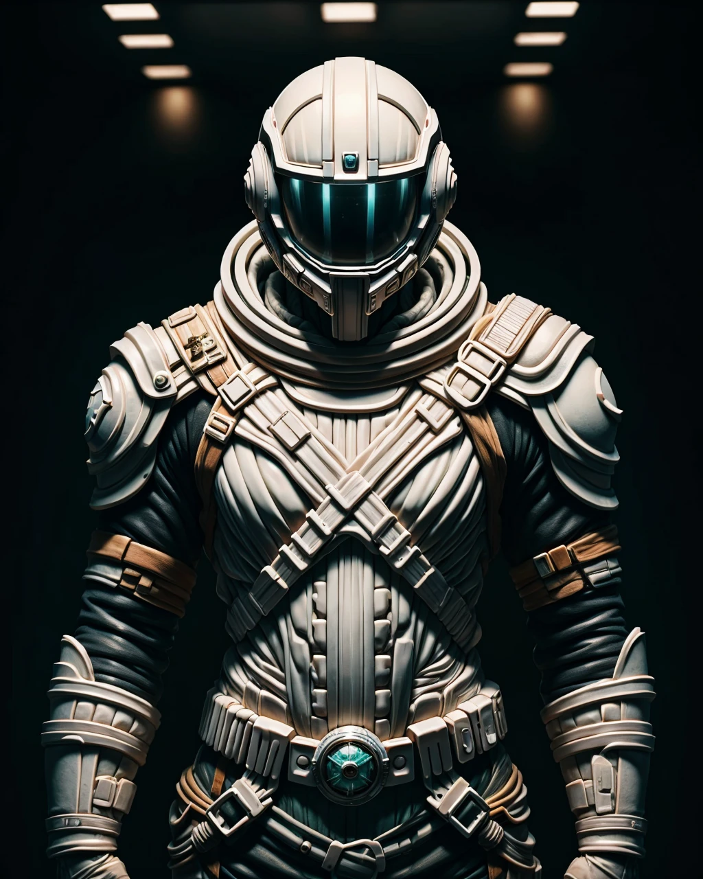 ral-toothp helmet, upper body,standing, solo,space cabin,indoors, (insanely detailed, masterpiece, best quality), made of ral-toothp <lora:ral-toothp:1>