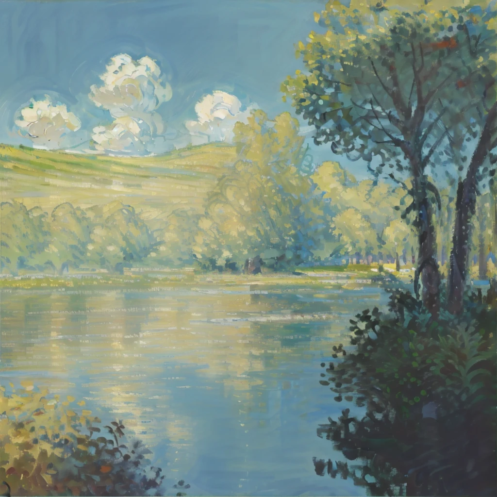 AnchemixMonet,outdoors,scene,scenery,no humans,water,tree,
