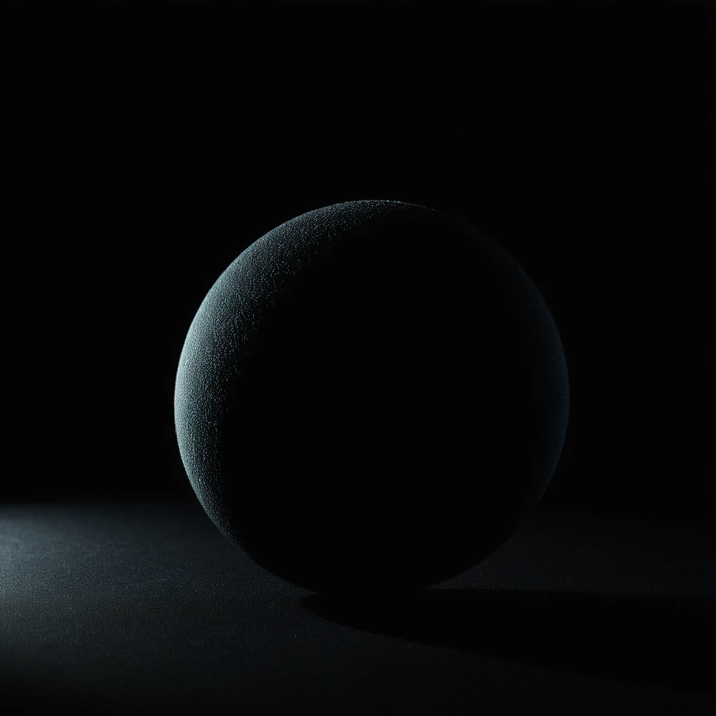 cinematic film still of  <lora:Low-key lighting Style:1>
dim light, low light, dramatic light, partially covered in shadow, a sphere with a shadow on a black background Low-key lighting Style,simple background,no humans,shadow,black background,ball,reflection,dark background, shallow depth of field, vignette, highly detailed, high budget, bokeh, cinemascope, moody, epic, gorgeous, film grain, grainy