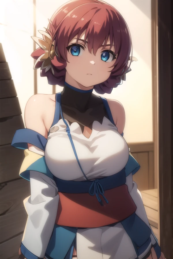 (fantasy:1.5),(anime,8k,masterpiece, top quality, best quality,beautiful and aesthetic:1.2,professional illustrasion:1.1,ultra detail:1.3,perfect lighting),extremely detailed,highest detailed,incredibly absurdres , highres, ultra detailed,intricate:1.6,(Alchemy Workshop:1.4),A girl mixing,Medicine in many small bottles,holding small potion,colorful:1.4,zentangle,(1girl),(girl),(Three kingdoms female warload),(highly detailed beautiful face and eyes,firm breasts),oily skin,((black,hair,short bob with short pony tail hair)),thin pubic hair,cute,lovely,,alchemist costume,Merchant's Clothing,smile