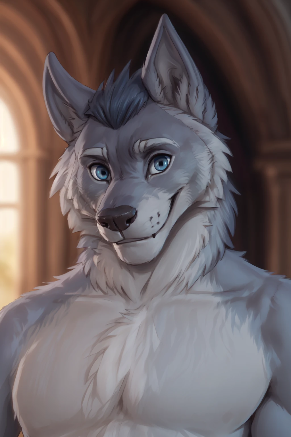 <lora:dallan-06:1>, dallan, blue eyes, (posing:1.3), (soft shading), 4k, hi res, ((detailed face, detailed)), (full body), by zackarry911, by zaush, (by personalami:0.5), looking at viewer, smile