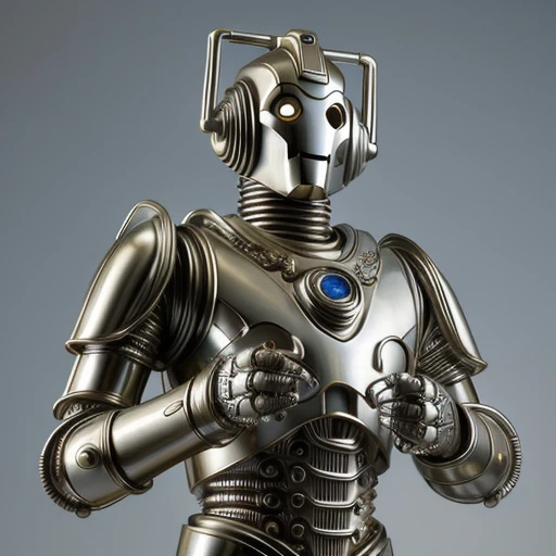 photgraph of classic cyberman, masterpeice