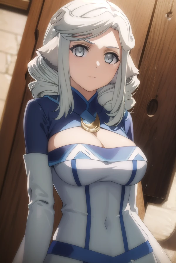 utawarerumonomunechika, <lora:utawarerumono munechika s2-lora-nochekaiser:1>,
munechika, long hair, animal ears, white hair, (grey eyes:1.5), drill hair, sidelocks,
BREAK cleavage, dress, crescent,
BREAK outdoors,
BREAK looking at viewer, (cowboy shot:1.5),
BREAK <lyco:GoodHands-beta2:1>, (masterpiece:1.2), best quality, high resolution, unity 8k wallpaper, (illustration:0.8), (beautiful detailed eyes:1.6), extremely detailed face, perfect lighting, extremely detailed CG, (perfect hands, perfect anatomy),