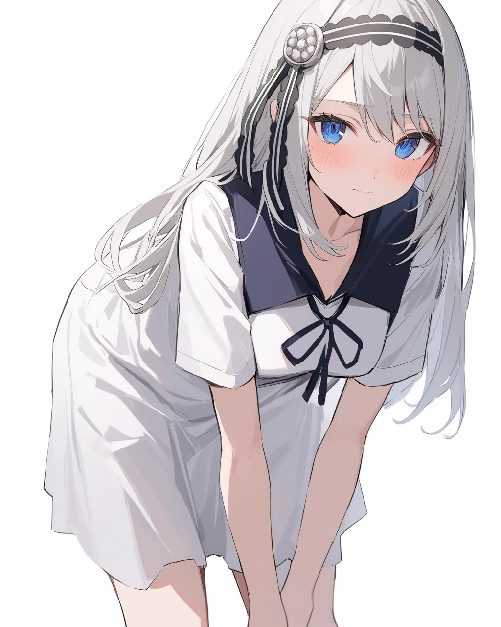 White-haired girl