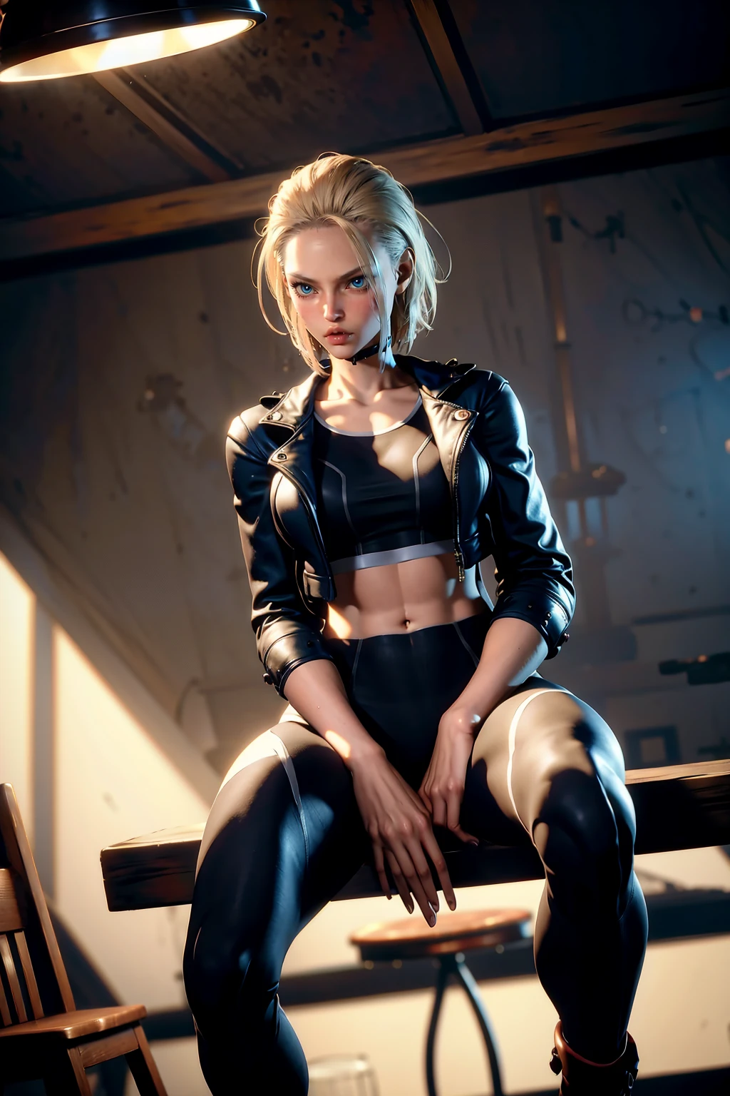 nsfw, 8k,highres, best quality,1girl, looking at viewer, indoors, room light, leggings, jacket, sitting, open leg, spread legs,
<lora:sfcammyv12:0.8>