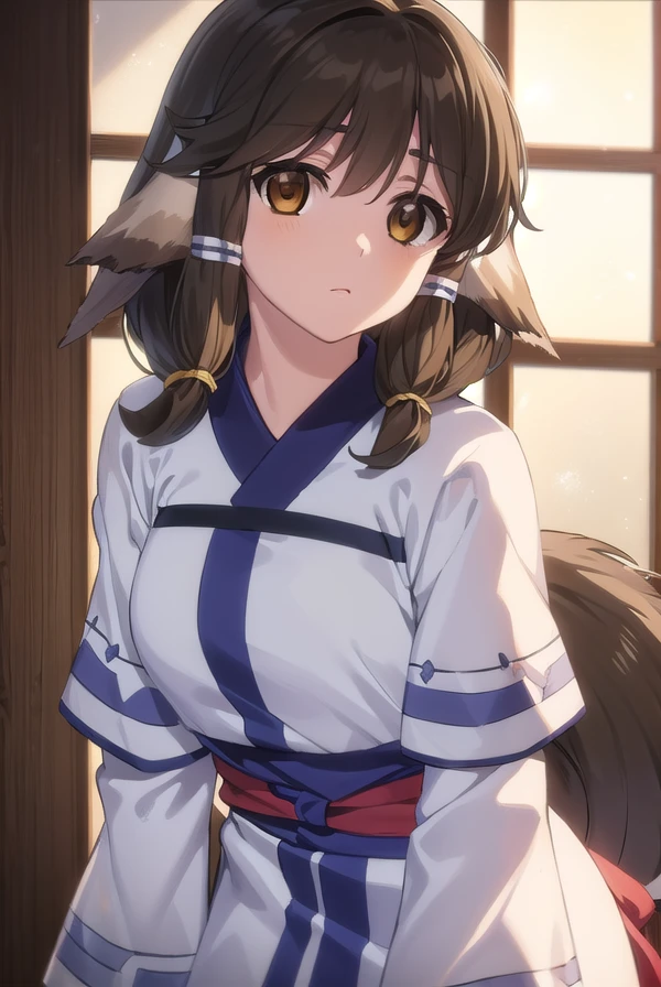 utawarerumonoaruruu, <lora:utawarerumono aruruu s2-lora-nochekaiser:1>,
aruruu, black hair, animal ears, (brown eyes:1.5), dog ears,
BREAK tail, ainu clothes, long sleeves,
BREAK outdoors,
BREAK looking at viewer, (cowboy shot:1.5),
BREAK <lyco:GoodHands-beta2:1>, (masterpiece:1.2), best quality, high resolution, unity 8k wallpaper, (illustration:0.8), (beautiful detailed eyes:1.6), extremely detailed face, perfect lighting, extremely detailed CG, (perfect hands, perfect anatomy),