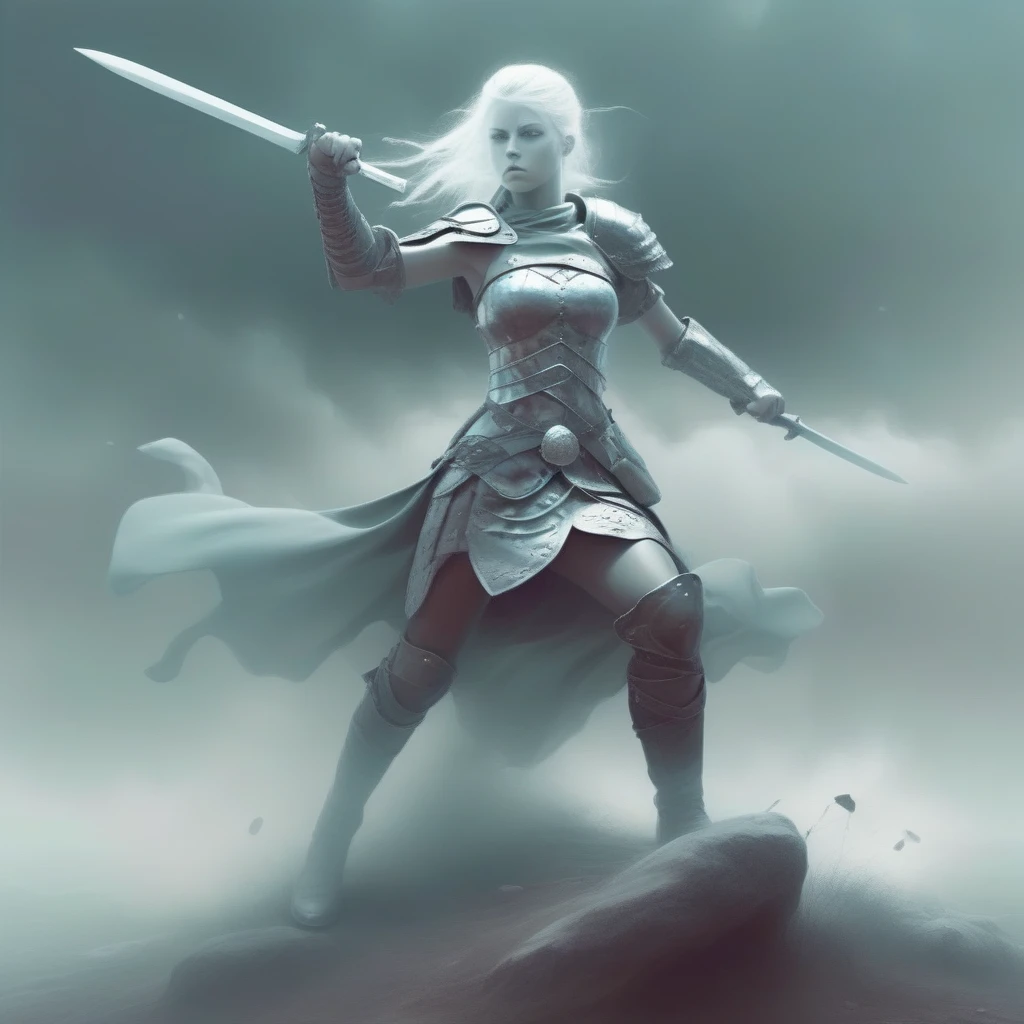 mentixis girl warrior on the battlefield<lora:mentixis:1>