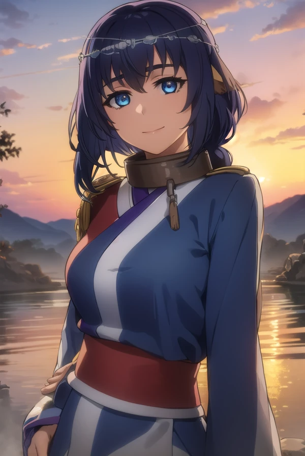 utawarerumonokarura, <lora:utawarerumono karura s2-lora-nochekaiser:1>,
karura, blue hair, animal ears, blue eyes, long hair, braided ponytail, smile,
BREAK tail, japanese clothes, kimono, collar, metal collar,
BREAK outdoors,
BREAK looking at viewer, (cowboy shot:1.5),
BREAK <lyco:GoodHands-beta2:1>, (masterpiece:1.2), best quality, high resolution, unity 8k wallpaper, (illustration:0.8), (beautiful detailed eyes:1.6), extremely detailed face, perfect lighting, extremely detailed CG, (perfect hands, perfect anatomy),