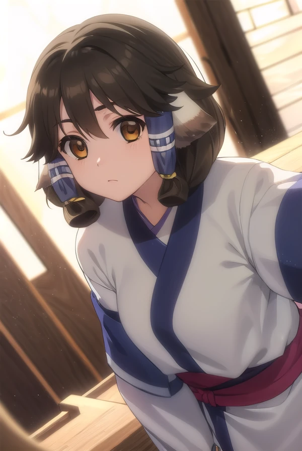 utawarerumonoaruruu, <lora:utawarerumono aruruu s2-lora-nochekaiser:1>,
aruruu, black hair, animal ears, (brown eyes:1.5), dog ears,
BREAK tail, ainu clothes, long sleeves,
BREAK outdoors,
BREAK looking at viewer, (cowboy shot:1.5),
BREAK <lyco:GoodHands-beta2:1>, (masterpiece:1.2), best quality, high resolution, unity 8k wallpaper, (illustration:0.8), (beautiful detailed eyes:1.6), extremely detailed face, perfect lighting, extremely detailed CG, (perfect hands, perfect anatomy),