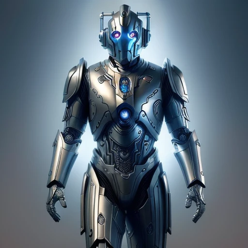 ethereal fantasy concept art of cyberman. magnificent, celestial, ethereal, painterly, epic, majestic, magical, fantasy art, cover art, dreamy