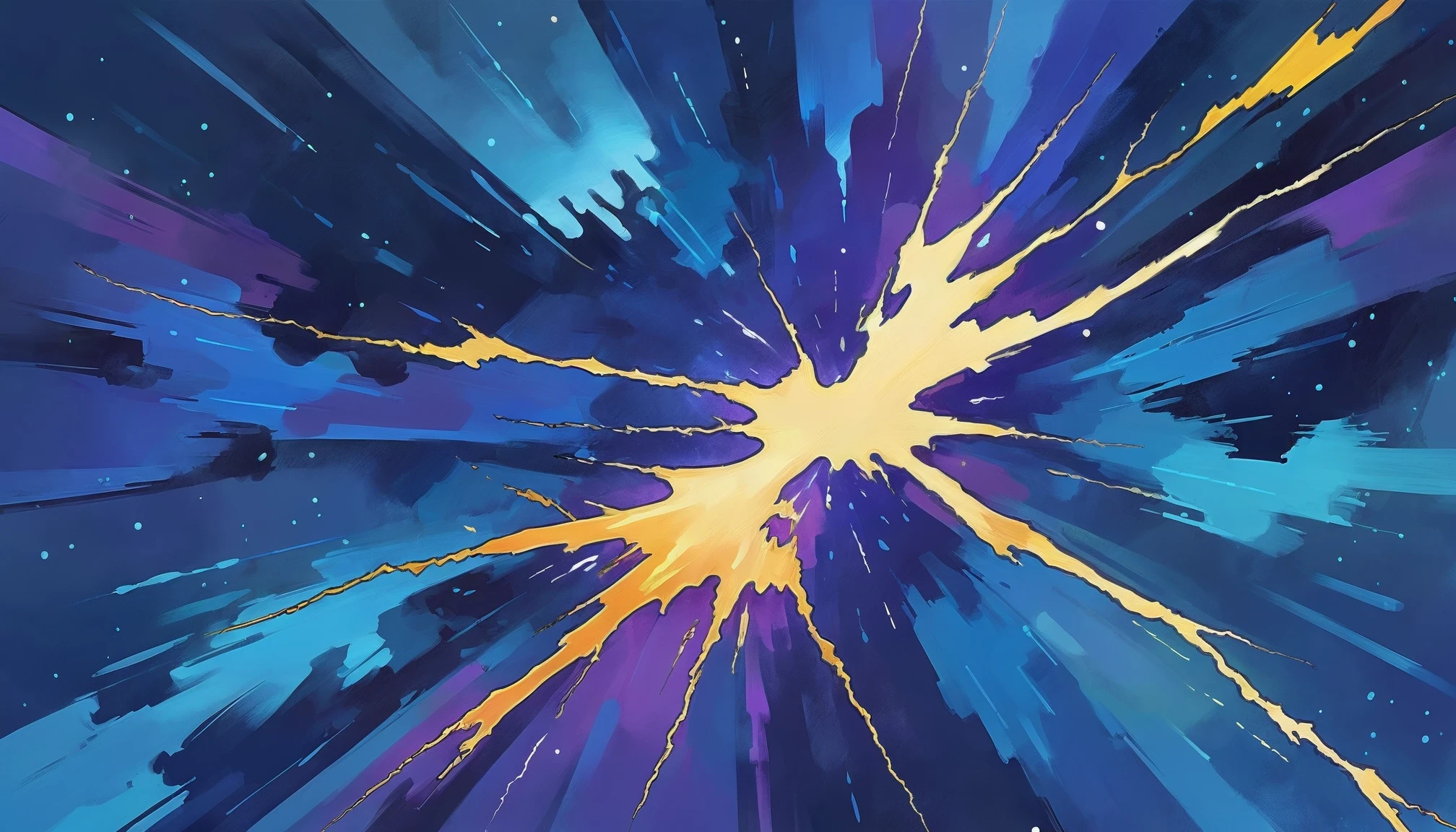 digital painting, Lightning Struck Plains, cosmic bright color:cadetblue
