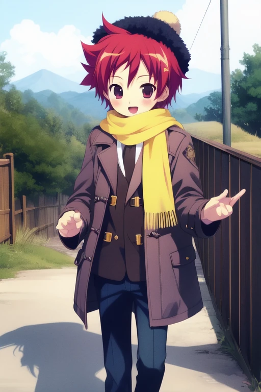 <lora:Tsurumi_Tsubasa:0.8>,   :TsurumiTsubasa, 1boy, solo, fur hat, scarf, coat, shoes, happy, standing, looking at viewer, cowboy Shot,
masterpiece, high quality, very_high_resolution, large_filesize, full color,