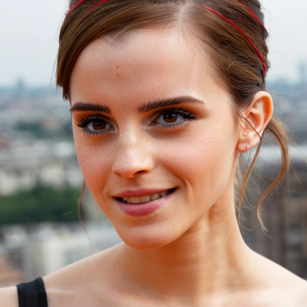 paparazzi shot of SCANTILY CLAD Emma Watson from behind, mejor calidad, obra maestra, super high res, Super model, retrato de pecho, Small bust, Dynamic fashion pose, (realismo: 1.8), Foto Original, a girl, hombro desnudo, En la oscuridad, sombra profunda, discreto, cool light, rubia, ojos azules, sujetador blanco y bragas