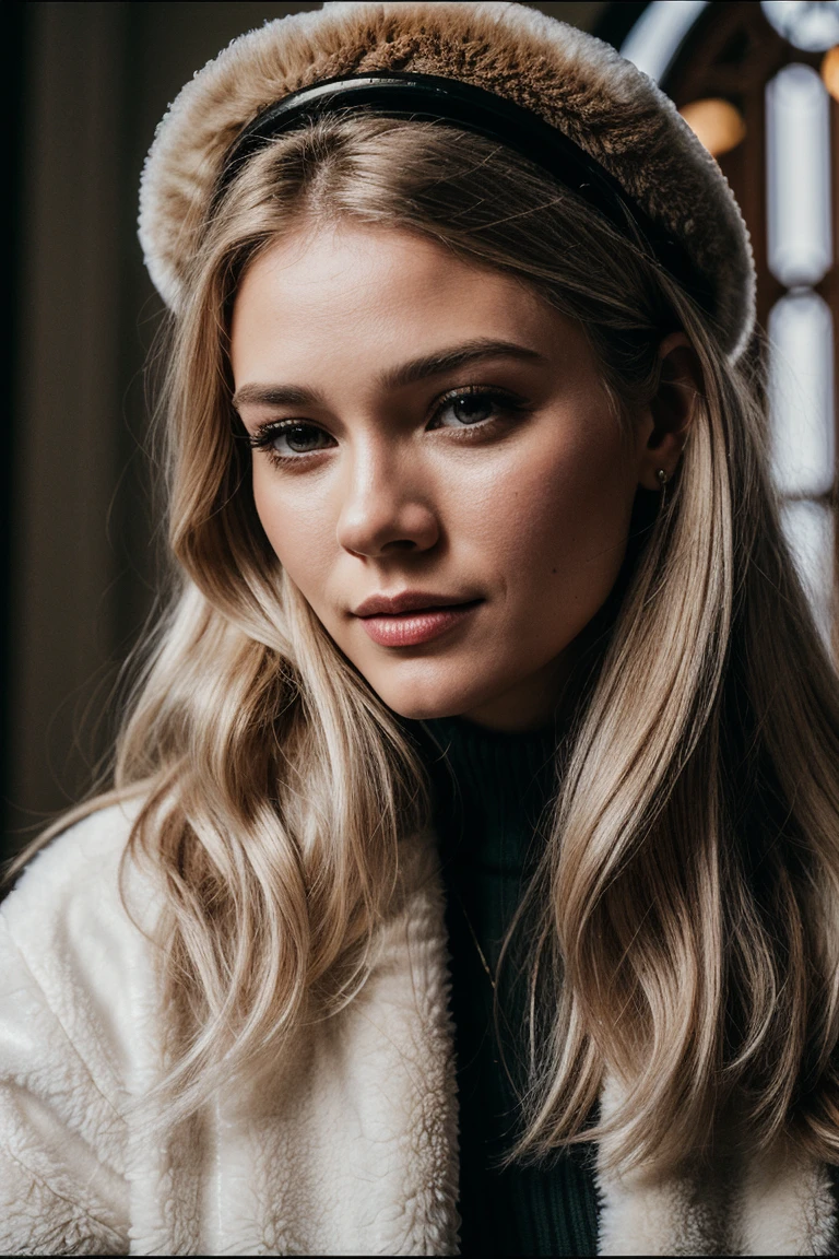 photo of (tor1anders0n-135:0.99), a beautiful woman, perfect blonde hair, (modern photo, Taupe Brown Faux shearling aviator jacket in a cream color with a cozy and vintage-inspired feel), closeup portrait, 85mm, (analog, cinematic, film grain:1.3), (A snowy Russian onion-domed cathedral:1.2), detailed eyes, (seductive pose), (epicPhoto), (looking at viewer), jewelry, (cinematic shot:1.3)