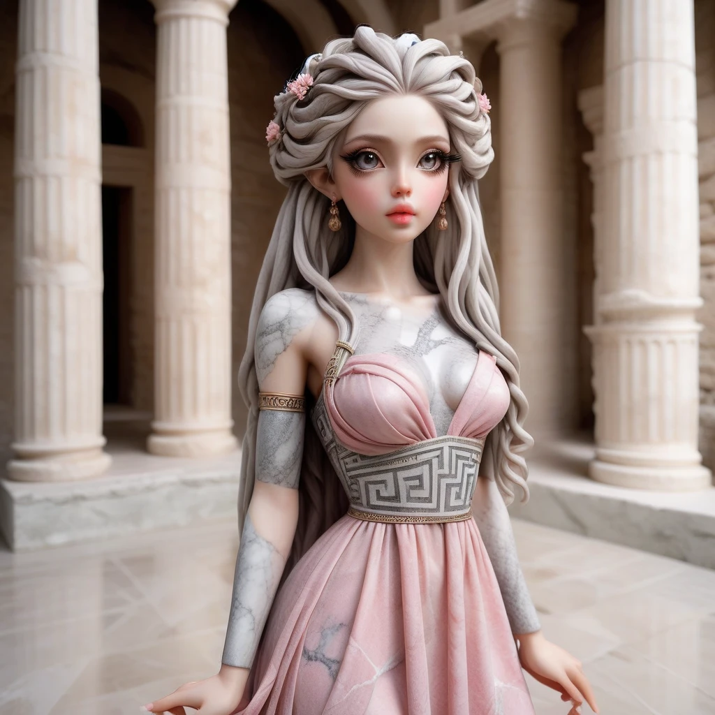 <lora:CrystalStoneD:0.8>full body shot of beautiful quarts statue girl with big detailed eyes and huge lips , glass stone quartz marble skin , a quartz statue girl with big detailed eyes and big lips and long big glass pink white dreadlocks , wearing marble versace fashion , in a ancient rome background , beautiful detailed face , full body , slim body , highly detailed , rococo , digital painting , cg society contest winner, fantasy art , iridescent ,8k , realistic , detailed face , highly detailed ,hyper detailed