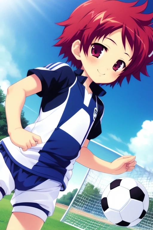 <lora:Tsurumi_Tsubasa:0.8>, :TsurumiTsubasa, 1boy, solo, athletic bloomers, sports wear, smile, soccer_play, ground,
masterpiece, high quality, very_high_resolution, large_filesize, full color,