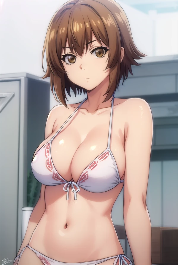 chisakotegawa, <lora:chisa kotegawa s1-lora-nochekaiser:1>,
chisa kotegawa, short hair, bangs, brown hair, (brown eyes:1.5),
BREAK navel, cleavage, collarbone, swimsuit, bikini, white bikini, sarong,
BREAK outdoors, beach,
BREAK looking at viewer, (cowboy shot:1.5),
BREAK <lyco:GoodHands-beta2:1>, (masterpiece:1.2), best quality, high resolution, unity 8k wallpaper, (illustration:0.8), (beautiful detailed eyes:1.6), extremely detailed face, perfect lighting, extremely detailed CG, (perfect hands, perfect anatomy),
