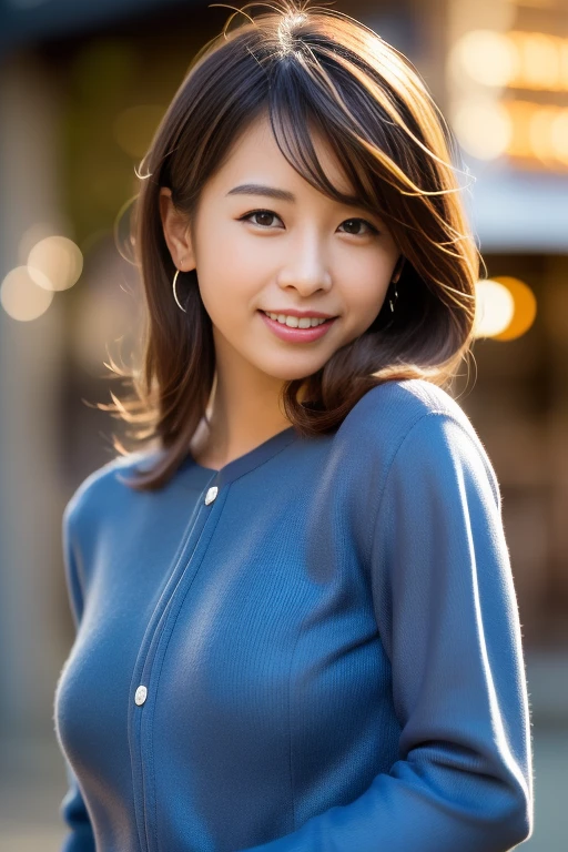 (16K, RAW Photos, Highest quality, masterpiece: 1.2), (Realistic, photoRealistic: 1.37), Super detailed, Ultra-high resolution, One Girl, Beholder, Beautifully detailed face, smile, narrow, (Slim waist): 1.3), shirt, Beautifully detailed skin, Skin Texture, Floating Hair, Professional Lighting, whole body,