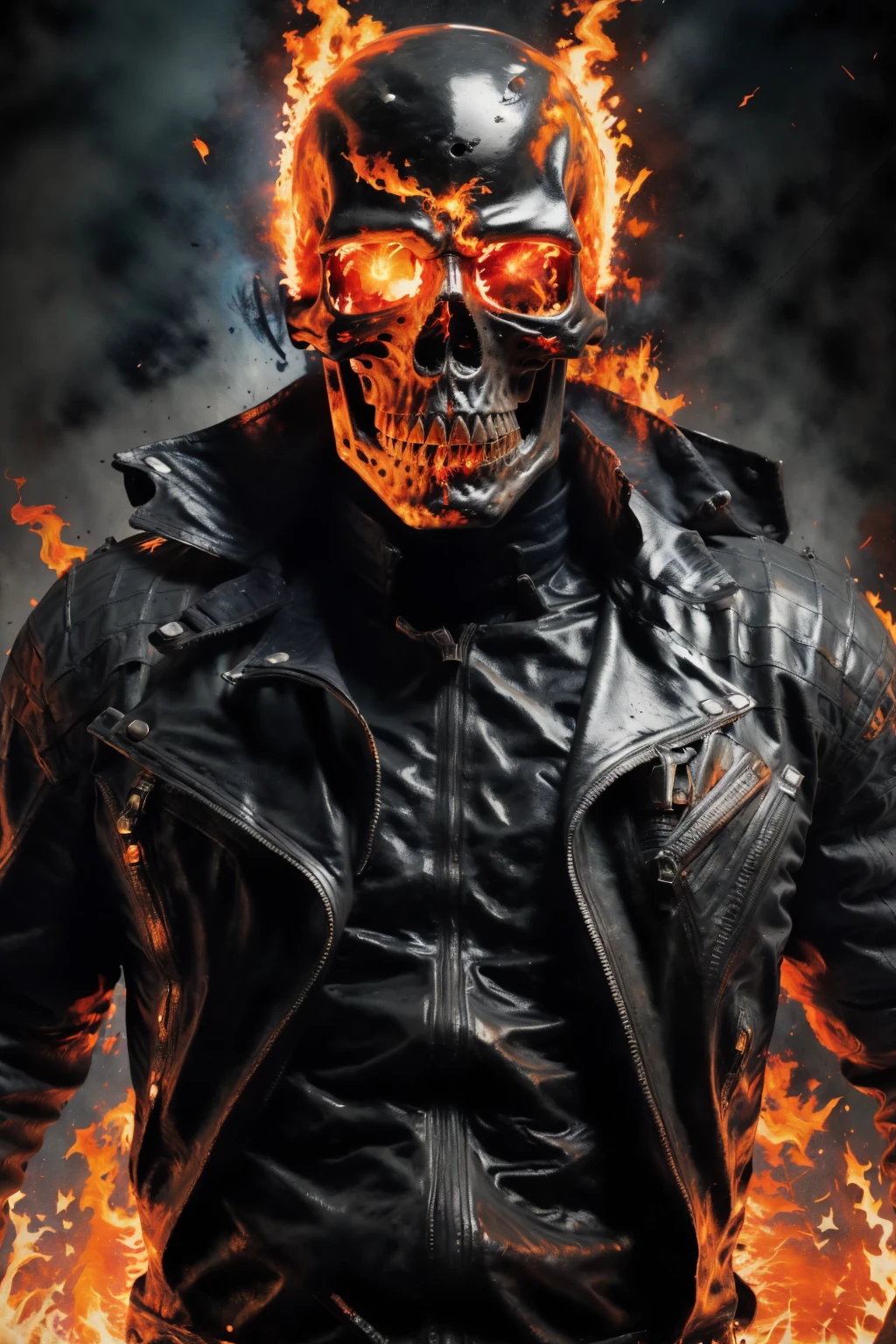 [32k|16k|best-quality], professional photo, 8K, highly detailed,   <lora:Knight Jack:1>, Knight Jack, black jacket, battle, breathing fire, Art Masterpieces (cool:0.7)  , high detail, vibrant,
and Hyperdimensional Rendering, Alien Technology, Cognitive Boundaries,