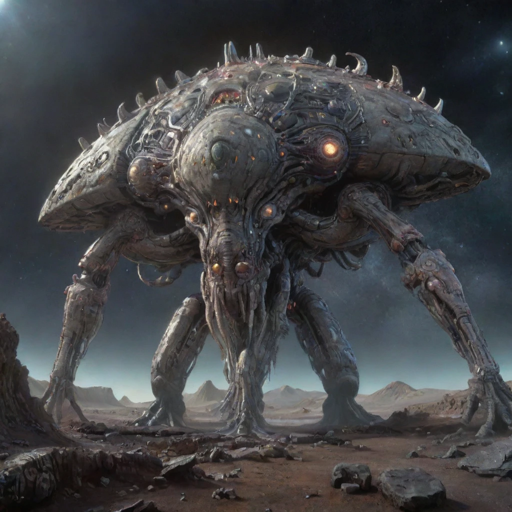 surreal space behemoth, depth of field, 32k UHD resolution, photorealistic, highres, UHD, 8k, 4k, film grain, intricate details, fine detailed textures, best quality, masterpiece, best lighting, best composition, sci-fi