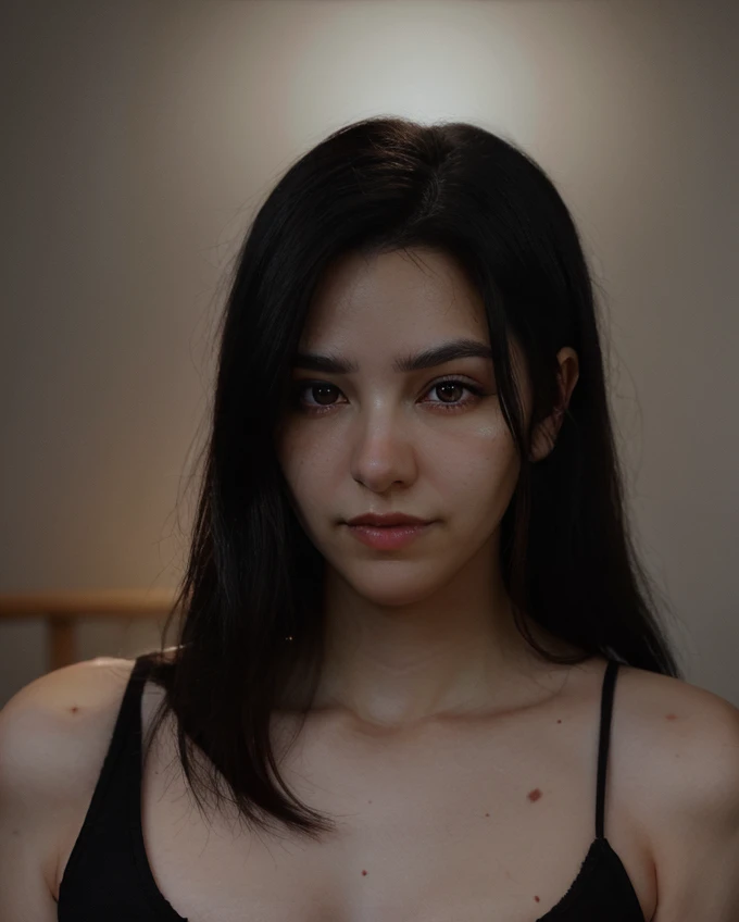 a beautiful picture of 4smrGl0w , masterpiece, photorealistic, woman, detailed, 4k, HDR, backlighting, light, RAW color photo,(fully in frame:1.1), detailed skin texture, (blush:0.5), (goosebumps:0.5),black hair<lora:4smrGl0w:1>