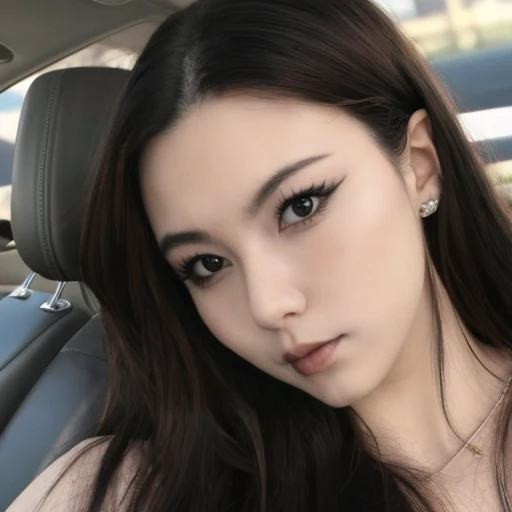 (RAW Photography:1.2)、top-quality、a beautiful detailed girl、tight、latex , a smile、realistic eye brow, Twin-tailed、extremely detailed eye and face、beatiful detailed eyes、huge filesize、hight resolution、hight resolution、8k wallpapenely detail、Highly detailed ticker uniform 8k wallpaper、Light on the face、movie lighting、25-year-old girl、sexy  pose、(photorealisim:1.4)、illustratio、surrealism、 frombelow、super detailing、​masterpiece