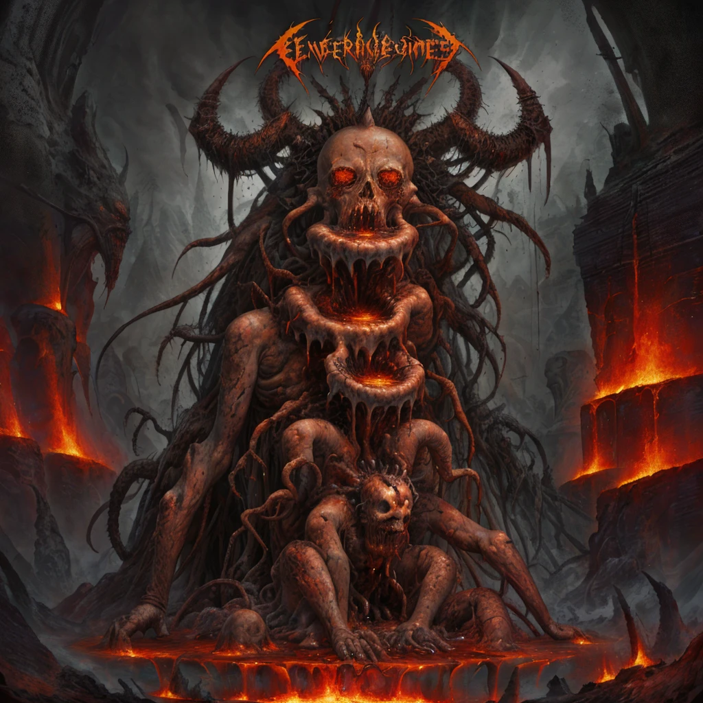 Melting empires into molten pools of searing pus <lora:DEATH_METAL2:0.7>, DEATHMETAL, high resolution, detailed
