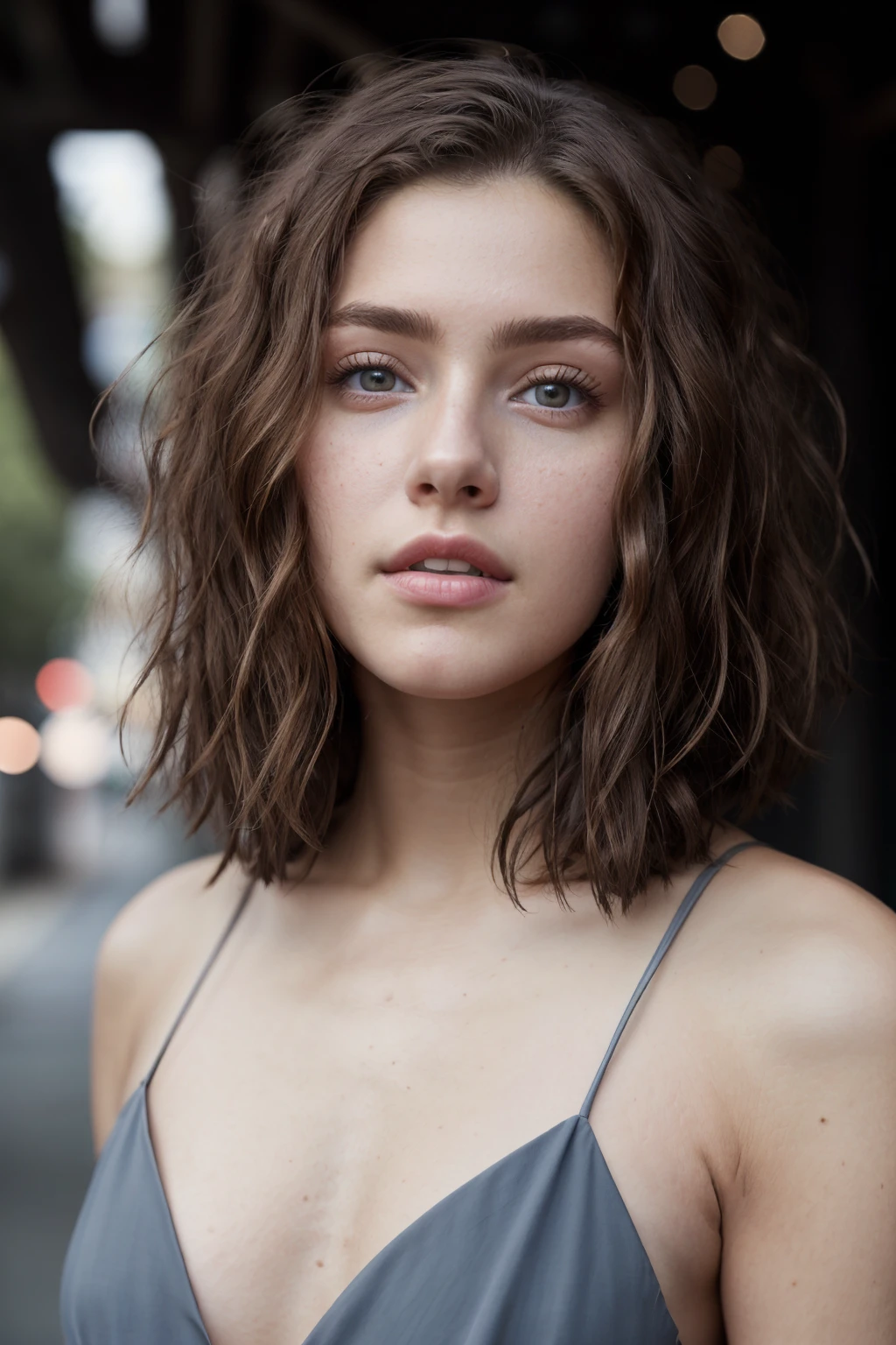 (masterpiece, best quality, high resolution:1.2), (seductive pose:1.2),
casual photography, cinematic lighting, shot on Fujifilm X-T4, 56mm, f/1.2, hard shadows, RAW photo, bokeh, photon mapping, ray tracing, desaturated, sharp focus on subject,
detailed face, detailed eyes, detailed skin, (cowboy shot),
<lora:YoM_NGAlexis:1>, yom_ngalexis, solo, brown hair, brown eyes, lips, realistic, dress, (1girl, 19 years old)